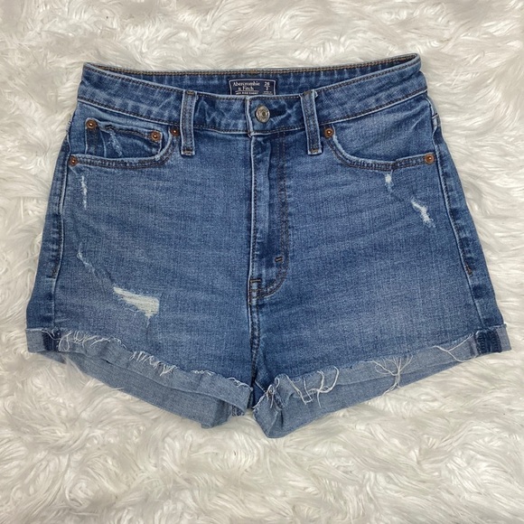 Abercrombie & Fitch Pants - Abercrombie & Fitch High Rise Distressed Short Short